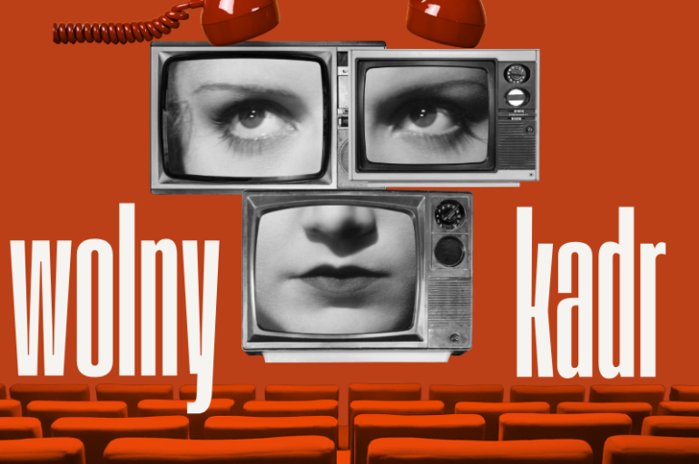 Red Black White Vintage Retro Surrealism Collage Movie Night Online Invite Instagram Post  (800 x 800 px)