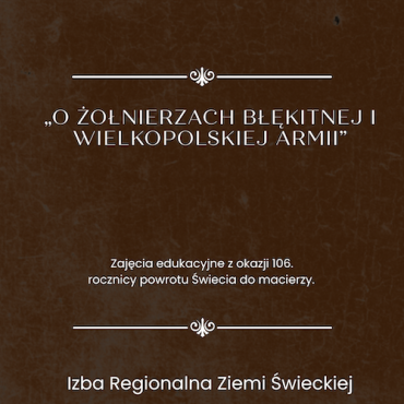 „O żołnierzach Błękitnej i Wielkopolskiej Armii”
