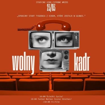 Red Black White Vintage Retro Surrealism Collage Movie Night Online Invite Instagram Post  (600 x 600 px)