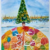 Autor: Maria Rudnicka, 64 lata, Chełmno
Ogólnopolski konkurs plastyczny „Magia Bożego Narodzenia” 2021